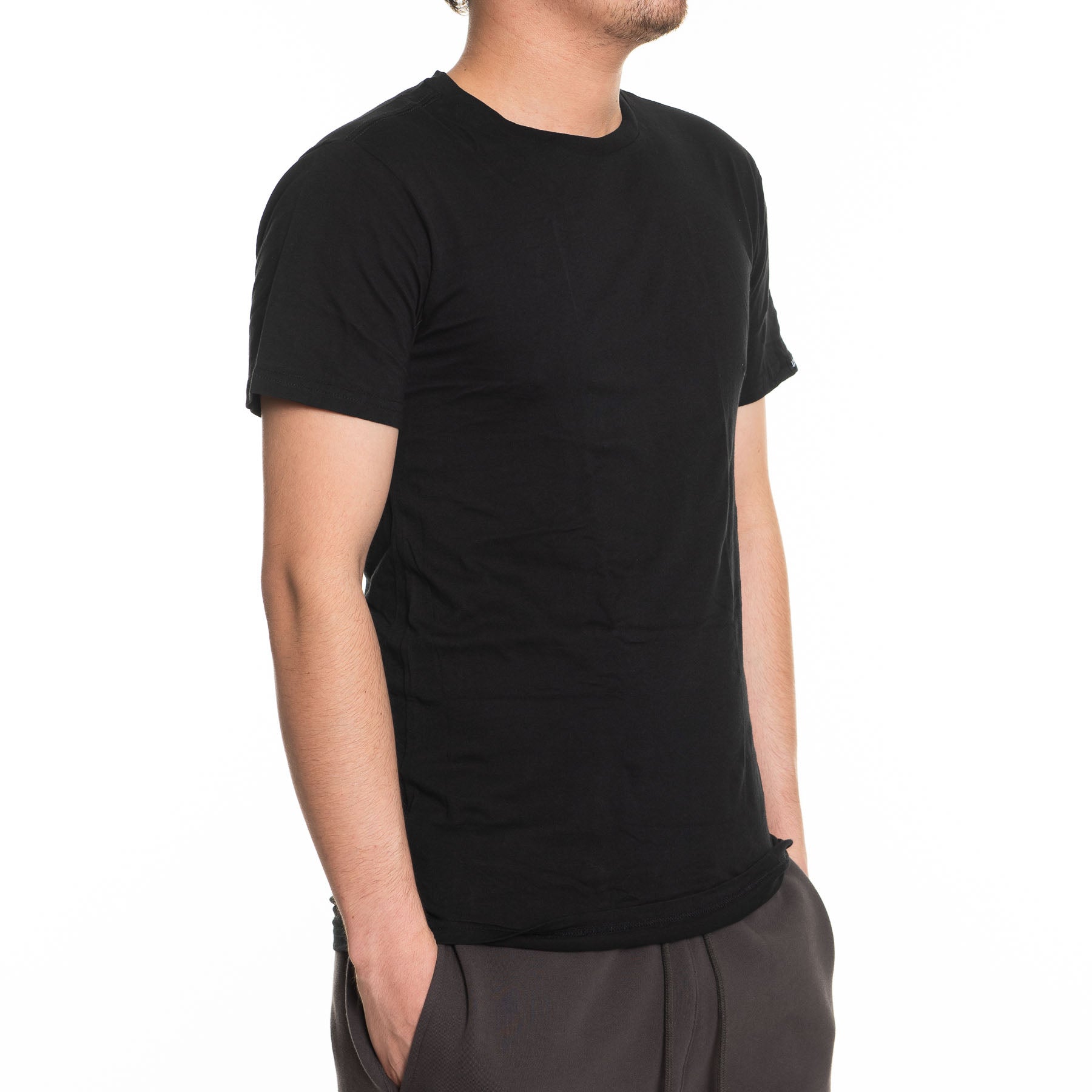 Luxe T 3 Pack Slim Fit Crew Neck Undershirts White L