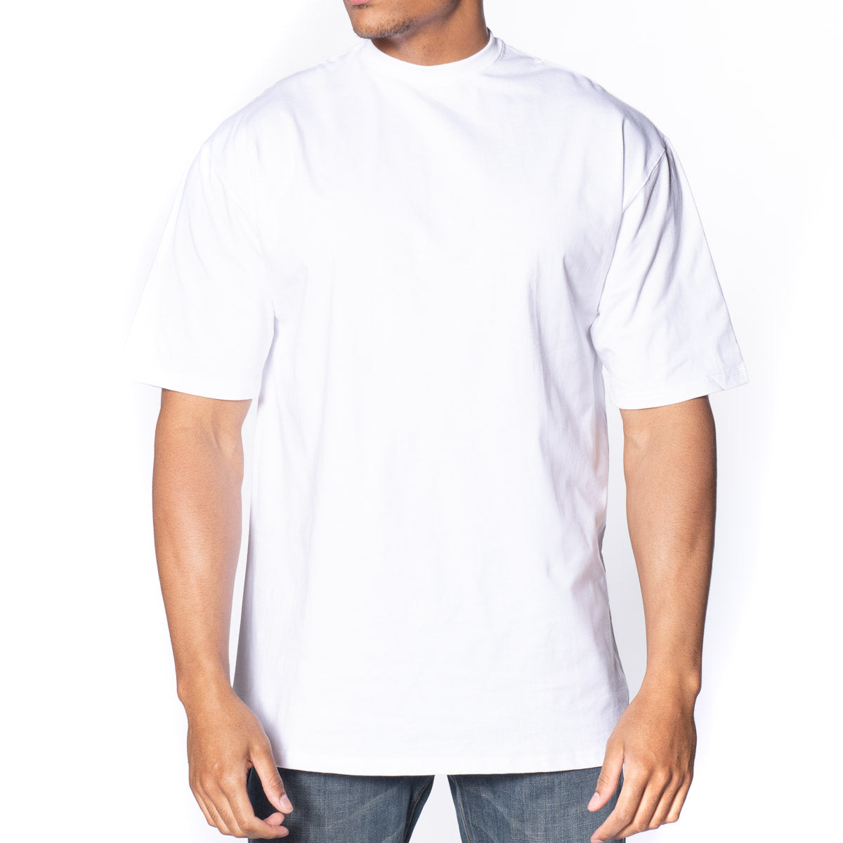 Mens high crew neck t shirts hot sale