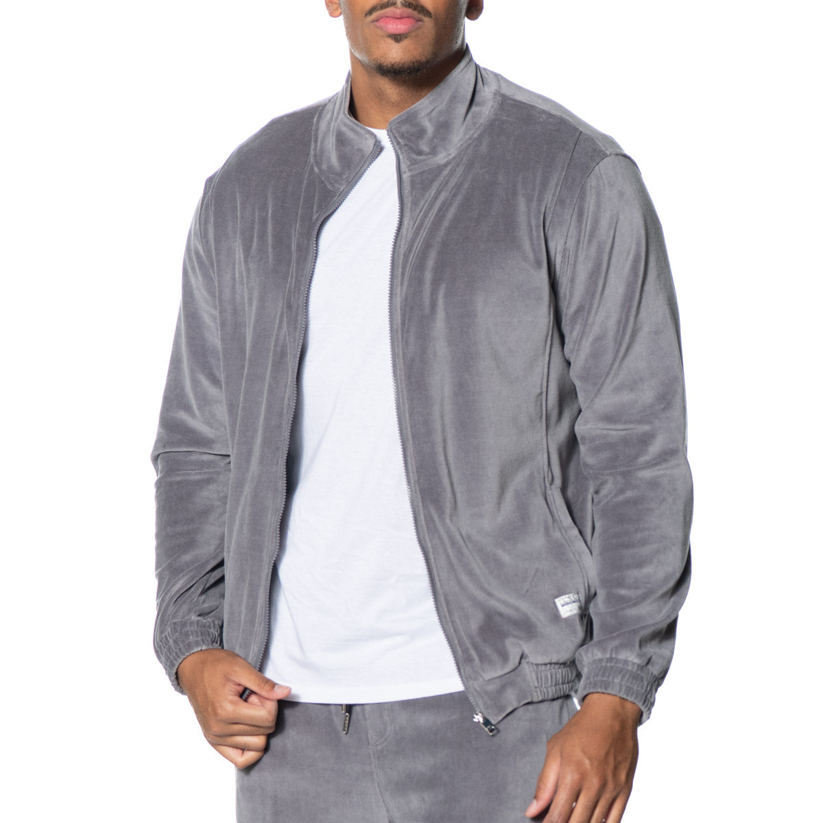 Grey on sale velour jacket